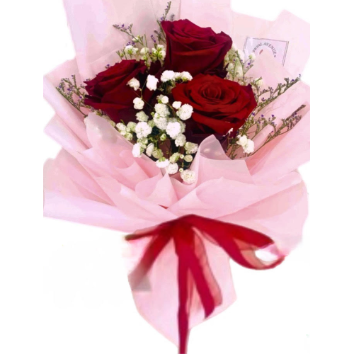 3 Large red roses bouquet 3 Large red roses bouquet